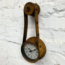 Industrial Rust Factory Wall Clock