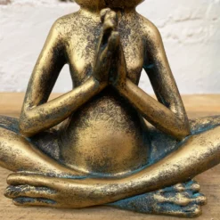 Gold Yoga Frog Ornament 15cm -Home Decoration 103 f3065ede b8dd 4640 a97f 7189142fe5b5