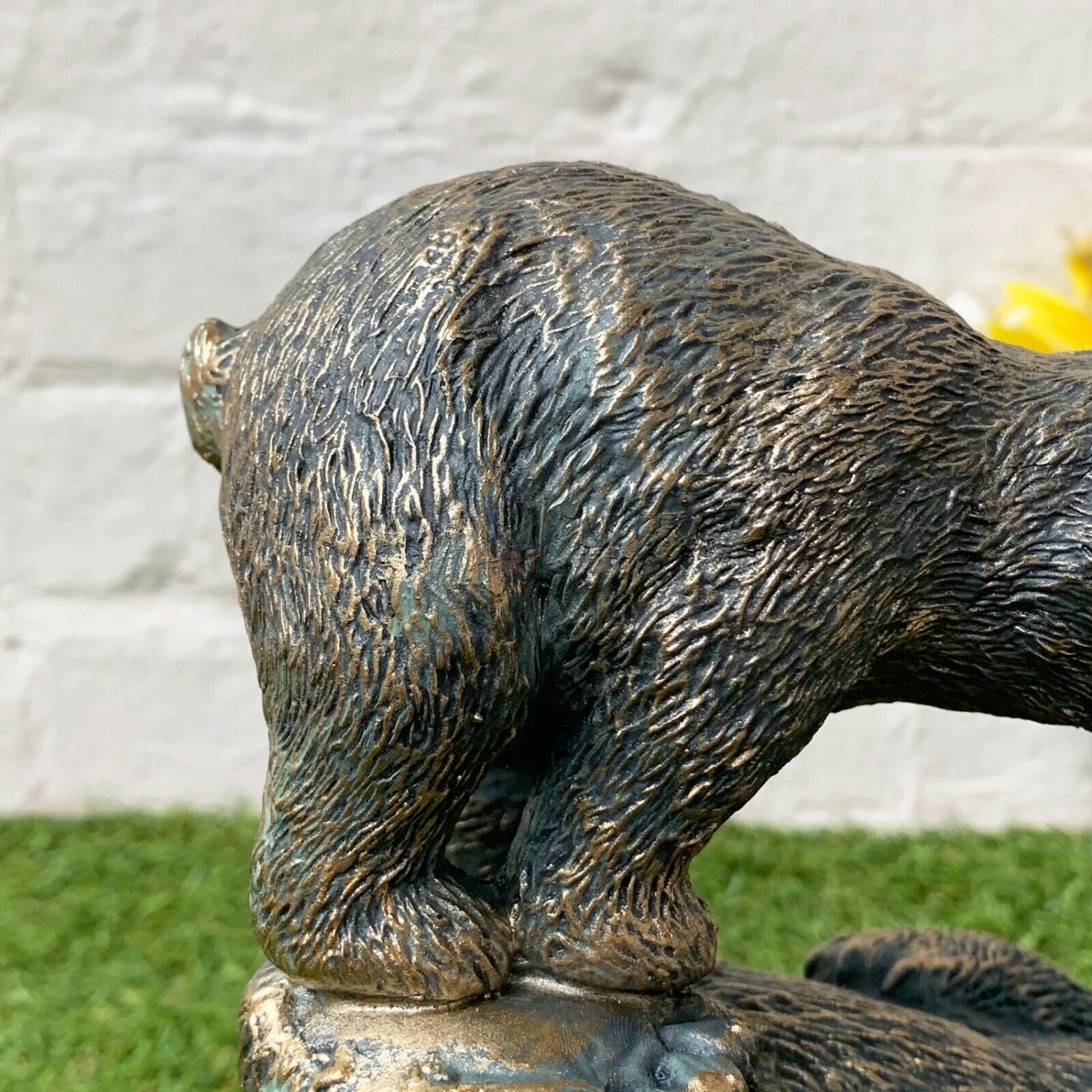 Resin Playful Bear & Cub Garden Ornament 2 Resin Playful Bear & Cub Garden Ornament - Image 2