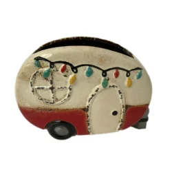 Ceramic Red Caravan Planter -Home Decoration 10 e00046a5 8169 4808 bd4d 8827b8f09901