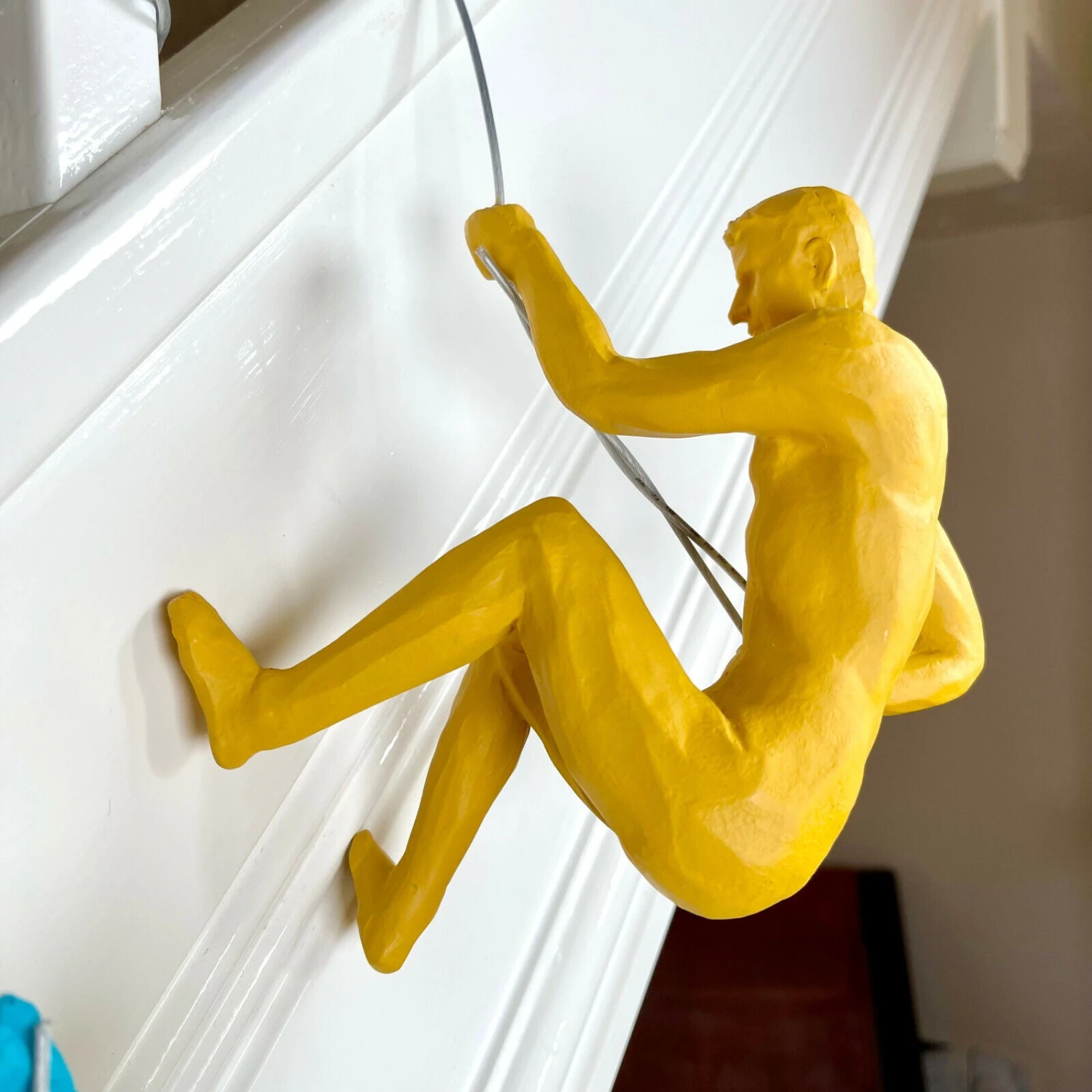 Set Of 2 Coloured Hanging Abseiling Men Figures 2 Set Of 2 Coloured Hanging Abseiling Men Figures - Image 2