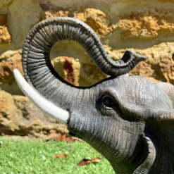 Grey Lucky Elephant Garden Sculpture Large 42cm -Home Decoration 15 db91a7c6 405e 4161 873b 9f3cace1b61d