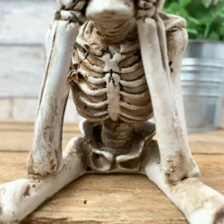 White See No Evil Skeleton Figurine -Home Decoration 16 3d55c238 4abc 4614 aed8 c6079548c96a