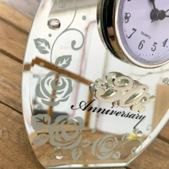30th Pearl Wedding Anniversary Mirrored Clock -Home Decoration 18 60f0e73f 339d 4ff8 93e8 53e3e8356c3e
