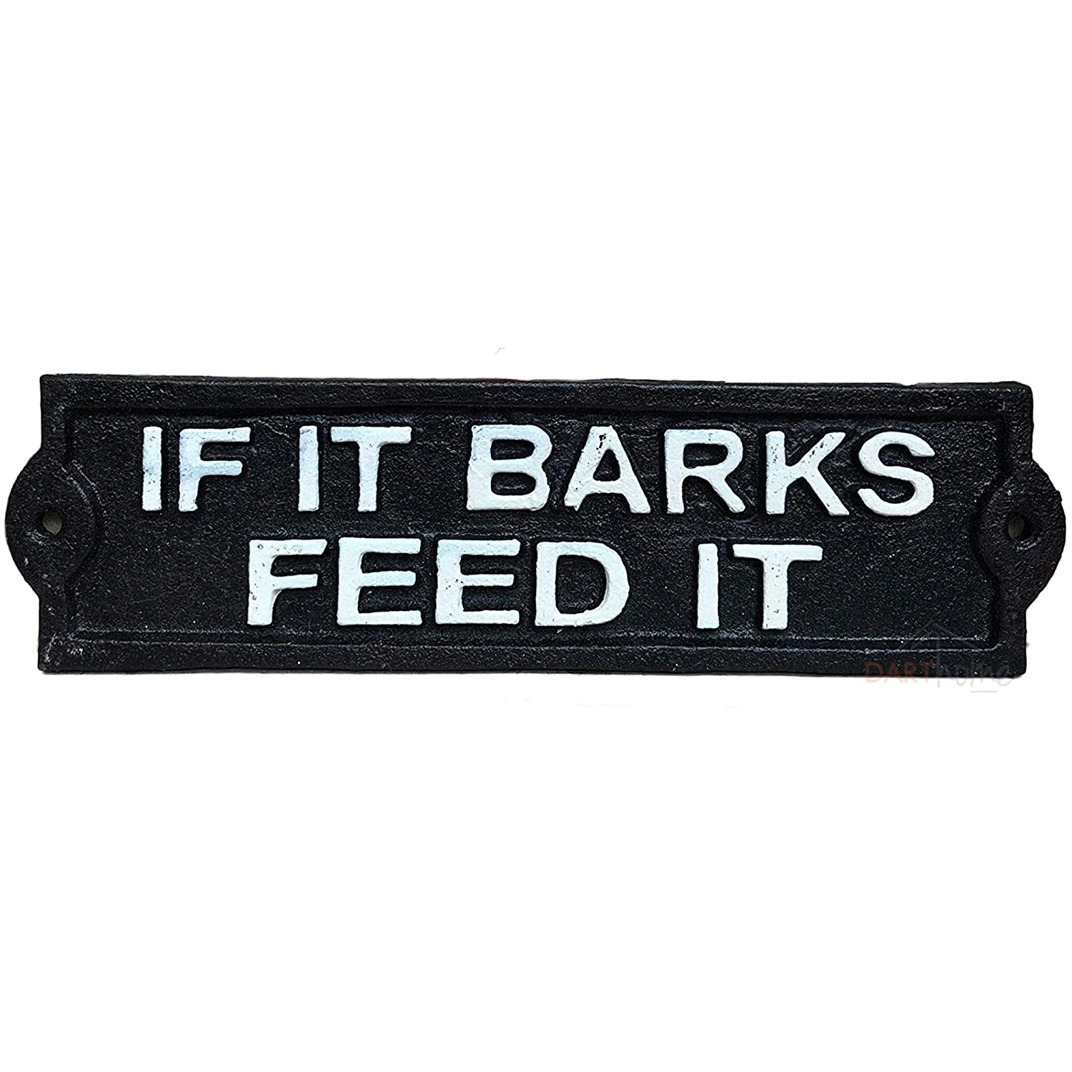 If It Barks Feed It Cast Iron Wall Sign 5 If It Barks Feed It Cast Iron Wall Sign - Image 5