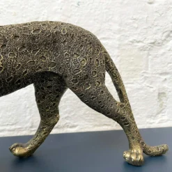 Gold Spotted Distressed Leopard Ornament -Home Decoration 19 80200cba be43 49c7 b4b6 5f387b1db22a