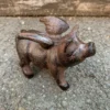 Cast Iron Flying Pig Ornament