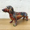 Colourful Sausage Dog Ornament