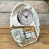 50th Golden Wedding Anniversary Mirror Clock 16cm