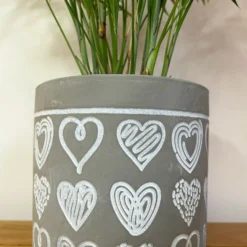Cement Scribble Love Heart Plant Pot Holder -Home Decoration 20 a0d4c798 742d 4e06 862d a26e38a0e97c