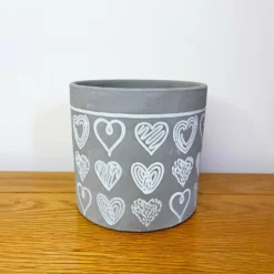 Cement Scribble Love Heart Plant Pot Holder -Home Decoration 21 8c0c6d0e 4c87 4fc7 a93a e7d2a1f7e578