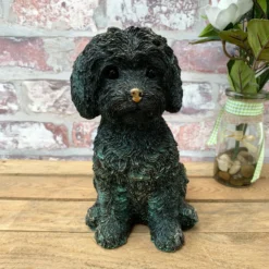 Sitting Labradoodle Dog Ornament 20cm
