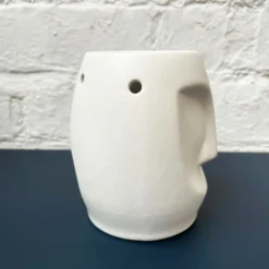 Easter Island Head Oil Burner - White -Home Decoration 24 df7d5422 cb35 42f6 aac6 581d68a0d16c