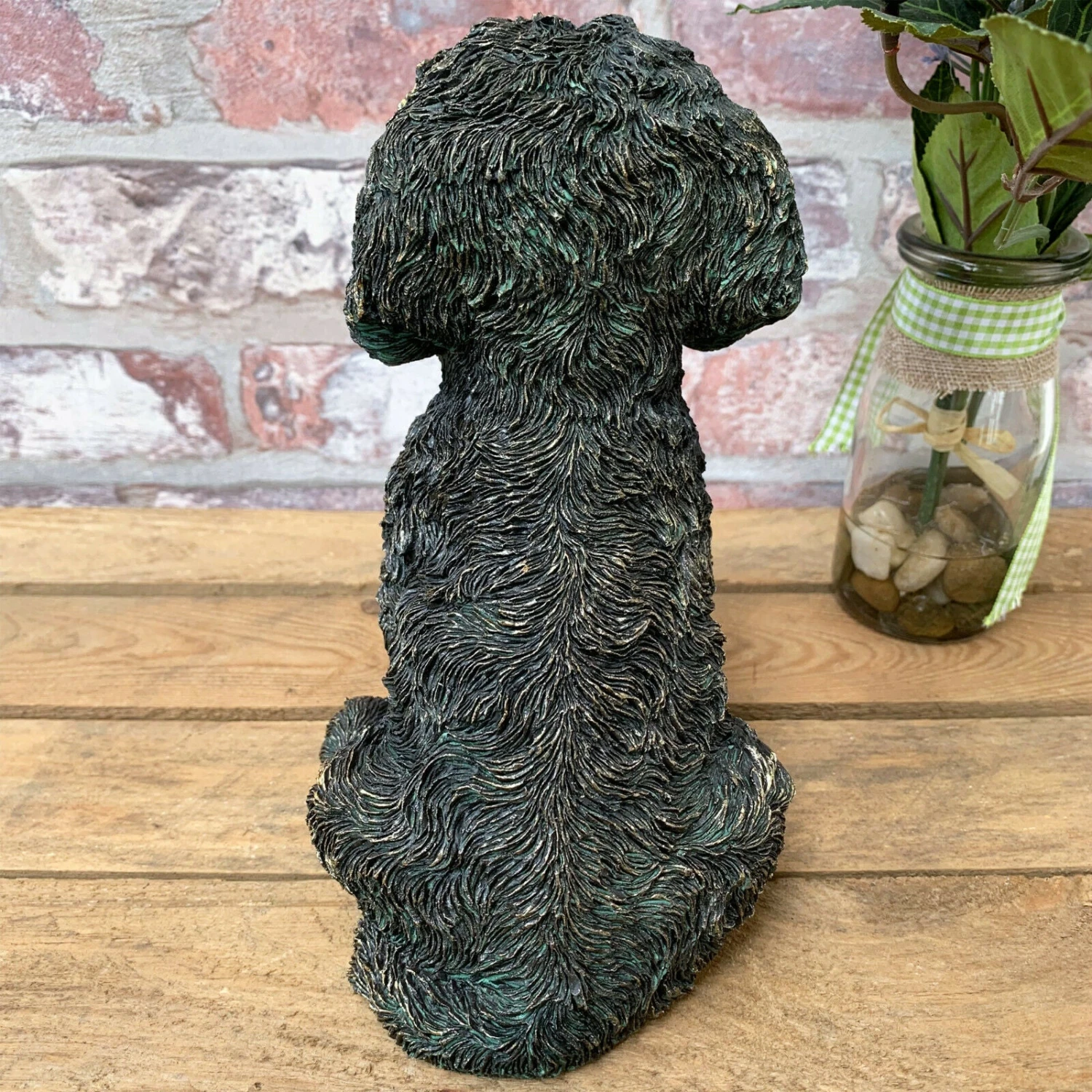 Sitting Labradoodle Dog Ornament 20cm 4 Sitting Labradoodle Dog Ornament 20cm - Image 4