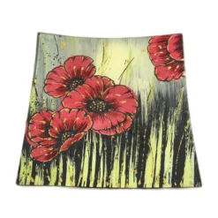 Red Poppy Decorative Plate -Home Decoration 29copy