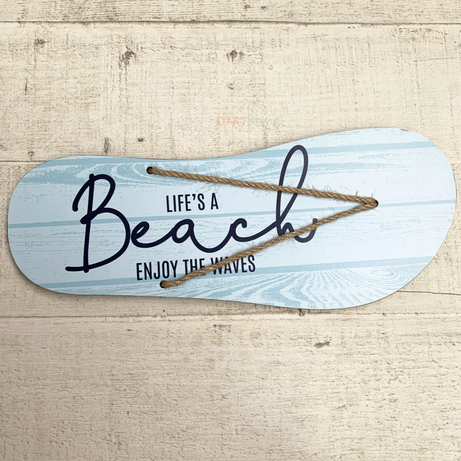 Nautical Seashore Beach Flip Flop Bathroom Wall Plaque 30cm 2 Nautical Seashore Beach Flip Flop Bathroom Wall Plaque 30cm - Image 2