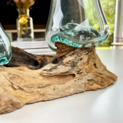 Double 10cm Molten Glass Bowls Tree Root Stand -Home Decoration 30 e15a97c6 3ec3 428a bd90 bdbe6307c238