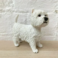 White West Highland Terrier Dog Ornament 12cm