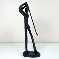 Cast Iron Golfer Sculpture 6x18cm -Home Decoration 37 1760f79d d9fc 4b4f bec7 4e21caba9794