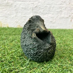 Bronze Baby Hedgehog Figurine