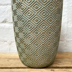 Cement Tall Diamond Plant Pot 20cm - Green & Gold 7 Cement Tall Diamond Plant Pot 20cm - Green & Gold -Home Decoration 39 f22459c9 f774 41df 825b 85a37081beb5