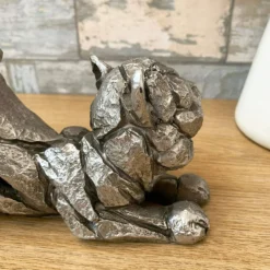 Silver Stretching Cat Sculpture -Home Decoration 3 28b83baf 1ca6 4818 9ffa 9b28e8e75405