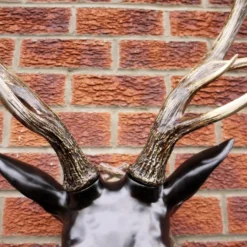Extra Large Glossy Black Stags Wall Head -Home Decoration 3 9490949f 5b56 408f a247 c26ea4b80b2f