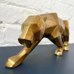 Geometric Gold Leopard Ornament 46cm -Home Decoration 40 c0b7e7c3 6d6a 4863 a2cb c9a7f43a46a7