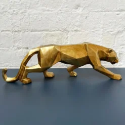 Geometric Gold Leopard Ornament 46cm -Home Decoration 41 a2b55cf1 de47 4b96 9d04 81d2ea22d467