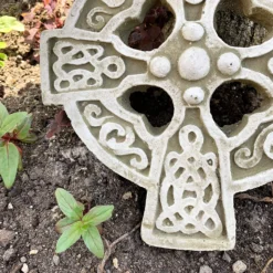 Stone Round Ancient Celtic Cross Wall Hanging Tile Plaque 17cm -Home Decoration 46 0c063691 bf22 4030 a3e9 db60d86459c3