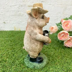 Pig With Watering Can Ornament 21cm -Home Decoration 48 b94cda9d 3093 46d8 93f9 538194fb905d