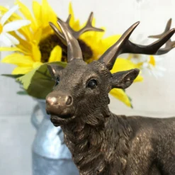 Bronze Resin Stag Pair Ornament -Home Decoration 4 49fd3c1f a0e1 48be 8c91 1fee660a5b61