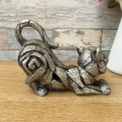 Silver Stretching Cat Sculpture -Home Decoration 4 dd786538 51ee 46ca a09a 5a608533bcfa
