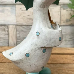 Aqua Blue Polka Dot Duck With Umbrella -Home Decoration 4 e8716d5d 6b25 4d17 81de c87657ce9687