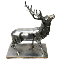 Silver Stag On Base Ornament -Home Decoration 51copy