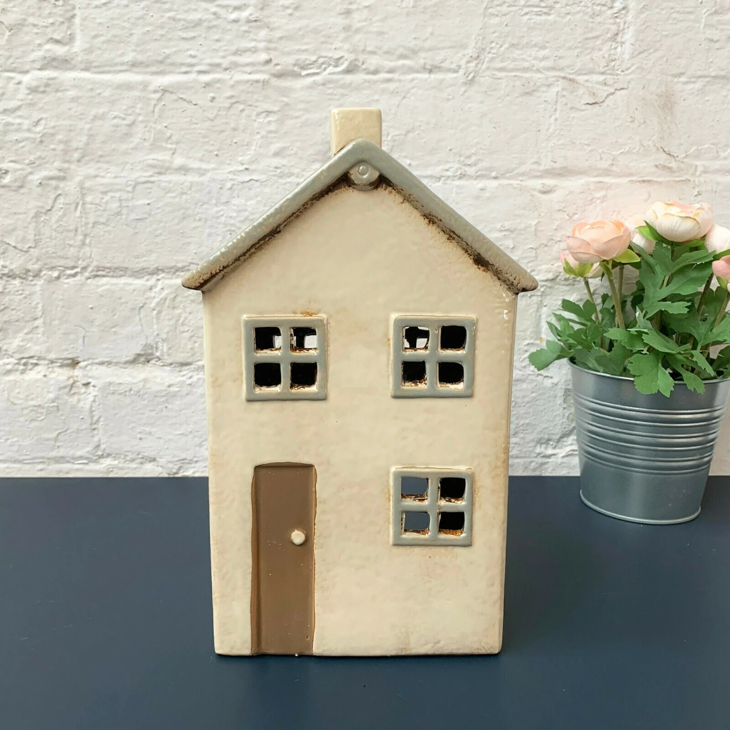 Ceramic Mulberry House Candle Holder 1 Ceramic Mulberry House Candle Holder