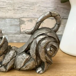 Silver Stretching Cat Sculpture -Home Decoration 5 bdbb97c6 6a26 49fa bf8e 2c992b85f224