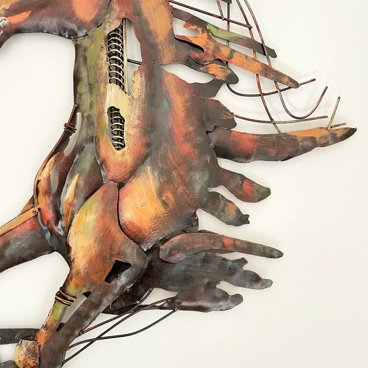 3D Sprinting Horse Metal Wall Art 2 3D Sprinting Horse Metal Wall Art - Image 2