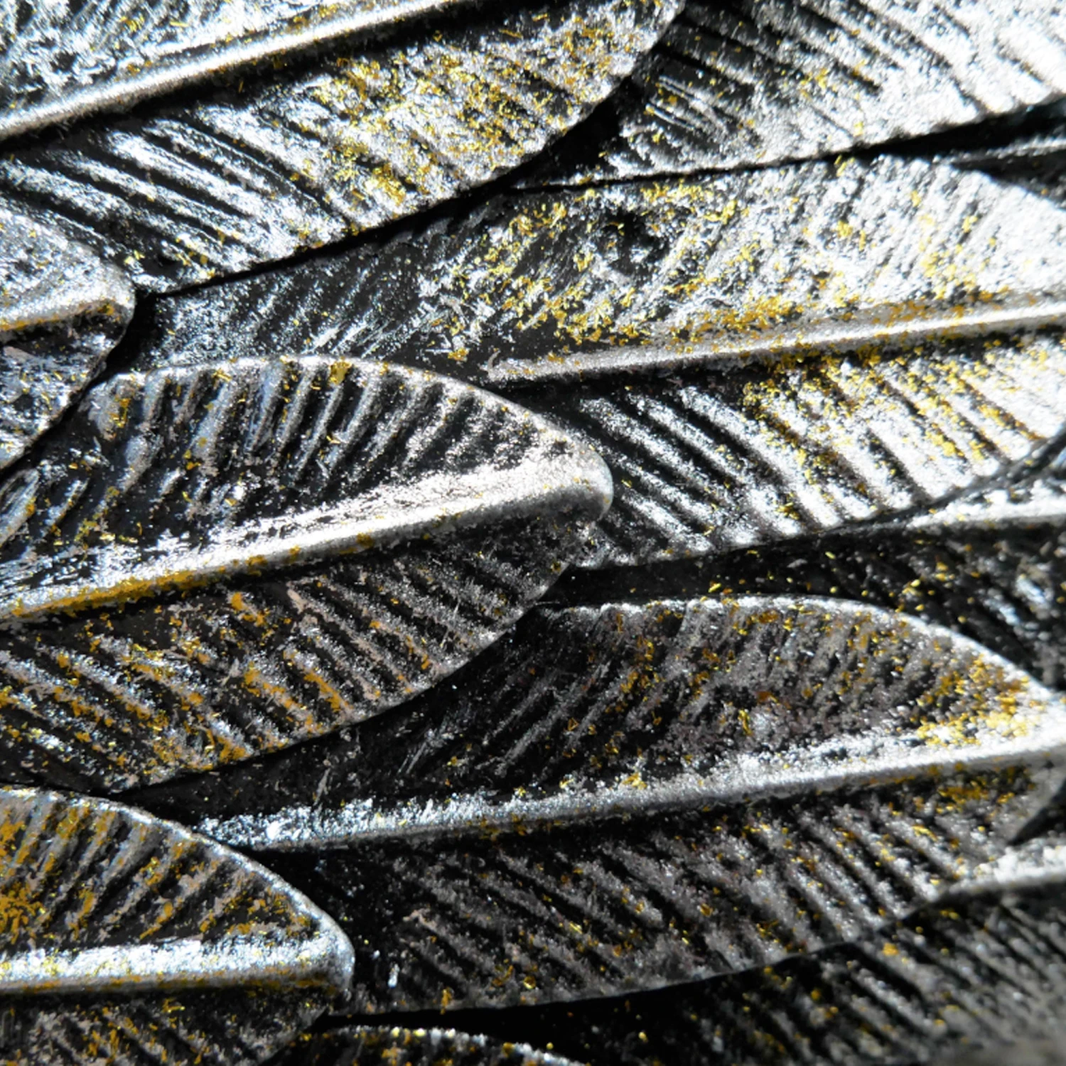 Silver Angel Wings Wall Art 3 Silver Angel Wings Wall Art - Image 3