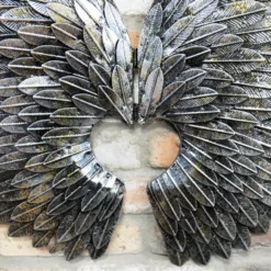 Silver Angel Wings Wall Art 8 Silver Angel Wings Wall Art -Home Decoration 7204 4