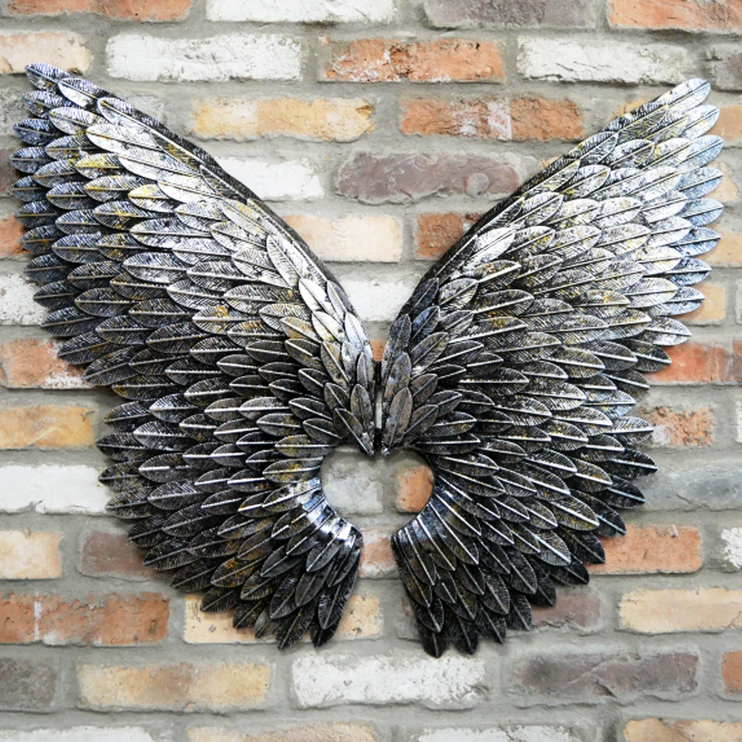 Silver Angel Wings Wall Art 1 Silver Angel Wings Wall Art