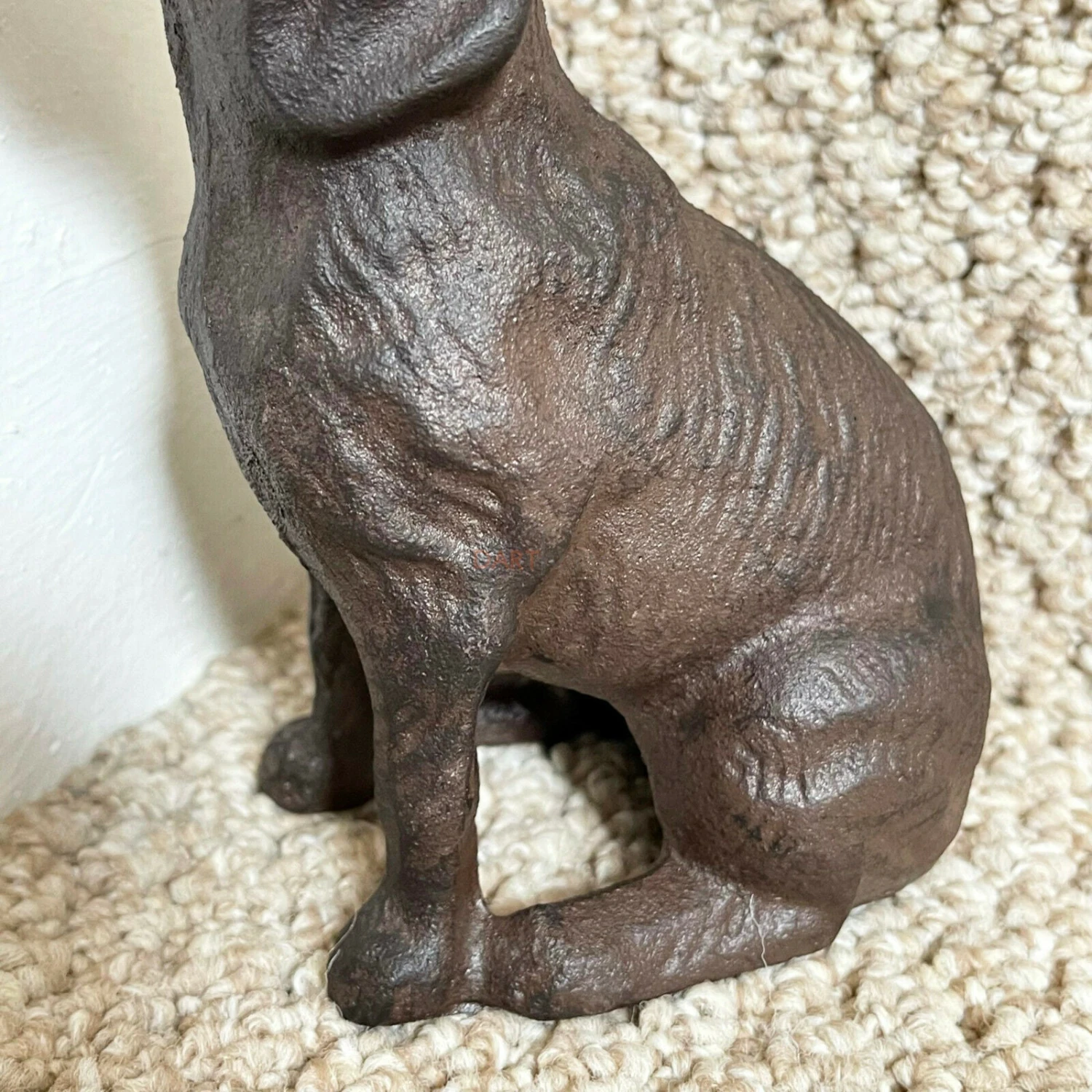 Cast Iron Sitting Dog Doorstop Ornament 15cm 3 Cast Iron Sitting Dog Doorstop Ornament 15cm - Image 3