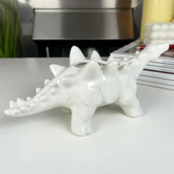 White Ceramic Stegosaurus Dinosaur Planter -Home Decoration 7 5626141e 914b 4480 a53a 9dc41ae449fb