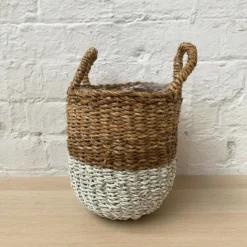 Set Of 3 Two Tone Lined Seagrass Planters 15 Set Of 3 Two Tone Lined Seagrass Planters -Home Decoration 7 d63ffdd5 a993 46b2 92e2 73239ba5847d