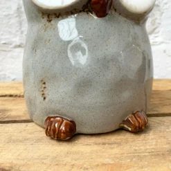 Speckled Ceramic Owl Planter -Home Decoration 87