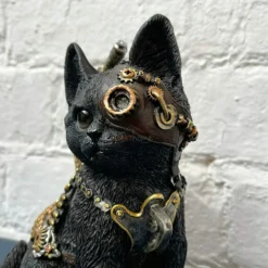 Black Steampunk Sitting Cat Ornament -Home Decoration 87 8854c6b7 cba2 4871 bf0c 37eb67c35ee9