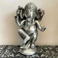 Silver Dancing Ganesh Elephant