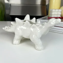 White Ceramic Stegosaurus Dinosaur Planter -Home Decoration 8 4c0867cf 4ff3 48ca b052 b60c37912cef