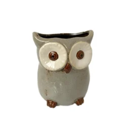 Speckled Ceramic Owl Planter -Home Decoration 90
