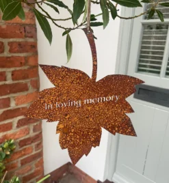 Ready To Rust In Loving Memory Falling Leaf Art